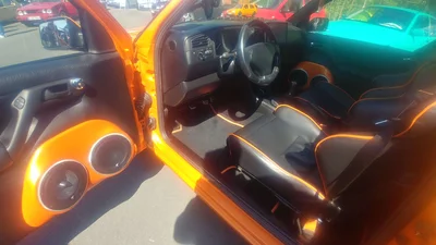 Orange, Leder