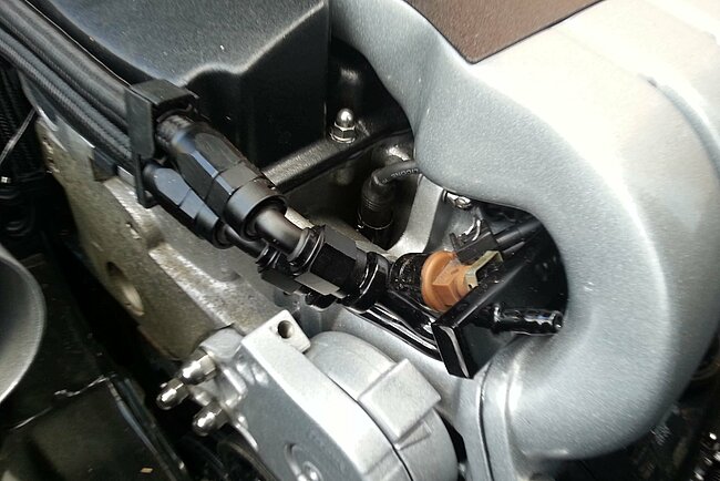 Golf II VR6 Motor mit Dash-Benzinanschlüssen Golf II VR6 Motor mit Dash-Benzinanschlüssen