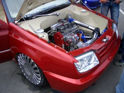 VW-Blasen in Luckau, Motorraum, G60, Verchromt, Rot, Beige, Poliert / verdichtet