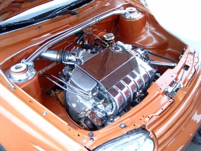 VR6, Orange, Poliert / verdichtet