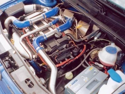 Motorraum, VW-Pfingsttreffen in Bautzen, Bi-Turbo, VR6