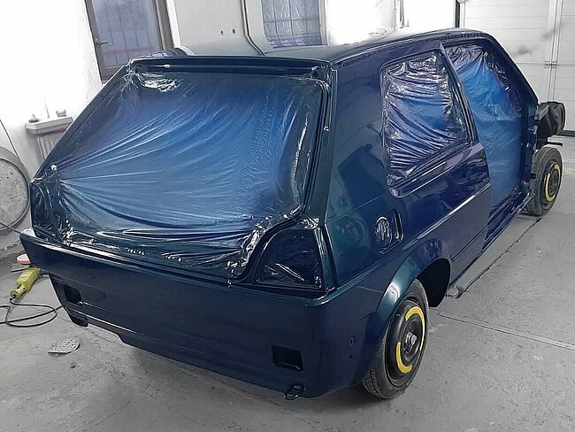 Golf II 16V Turbo mit glänzender Lackierung