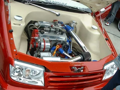 Motorraum, VW-Pfingsttreffen in Bautzen